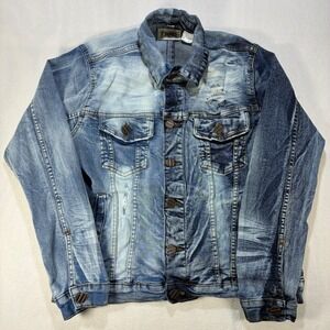 FWRD Denim Distressed Jean Jacket Boys Streetwear XL 18-20 Blue